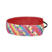 赤い見本、ストライプカラフル・ピクセル アスレチックヘッドバンド (右)