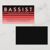 赤い見本BASSIST 名刺 (正面/裏面)