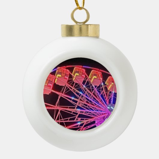 赤い観覧車 セラミックボールオーナメント (正面)