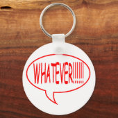 赤い言葉の泡 キーホルダー (正面)