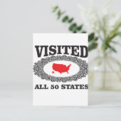 赤い訪問済み全州 ポストカード (スタンド正面)