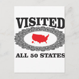 赤い訪問済み全州 ポストカード