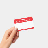 赤い訪問者IDのバッジ バッジ (手持ち)