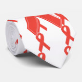 赤い認識度のリボン ネクタイ (ロール)