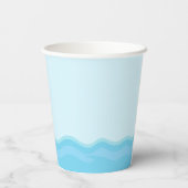 赤い誕生日会のブルネット海賊少女 紙コップ (裏面)