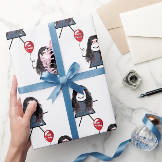 赤い誕生日 ラッピングペーパー (ギフト)