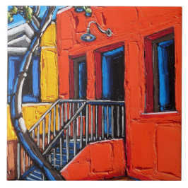 "赤い調和、チューソンのバリオ"のタイル タイル