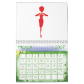 赤い象のカレンダー カレンダー (3月 2027)