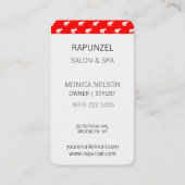 赤い象柄 名刺 (裏面)