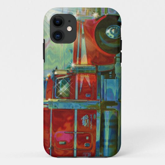 赤い貨物自動車の貨物トラックの運転手のiPhone 5の箱 Case-Mate iPhoneケース (裏面)