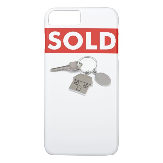 赤い販売サイン実在エステートエージェントホーム鍵iPhone Case-Mate iPhoneケース (裏面)