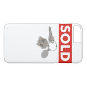 赤い販売サイン実在エステートエージェントホーム鍵iPhone Case-Mate iPhoneケース (裏面(横))