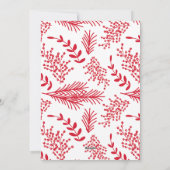 赤い賛美クリスマス宗教カスタム写真 シーズンカード (裏面)