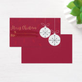 赤い贈り物のメリークリスマスラベル (デスク)