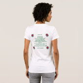 赤い赤いバラのTシャツ Tシャツ (裏面フル)