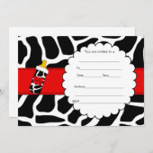 赤い赤い赤い赤の赤い赤の赤の招待を空白で埋める 招待状 (正面/裏面)