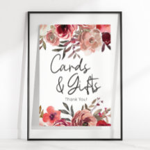 赤い赤面フローラバラカードとギフト