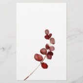 赤い赤面フローラバラブライダルゲーム推測ザドレス チラシ (裏面)