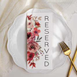 赤い赤面フローラバラ予約席 メニュー