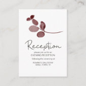 赤い赤面フローラ結婚バラのエンクロージャカード エンクロージャーカード (正面)