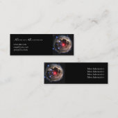赤い超巨大プロファイルカード スキニー名刺 (正面/裏面)