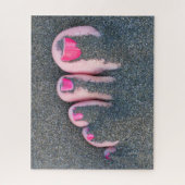 赤い足指16 x 20インチ ジグソーパズル (縦)