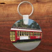 赤い路面電車 キーホルダー (正面)