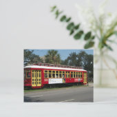 赤い路面電車 ポストカード (スタンド正面)