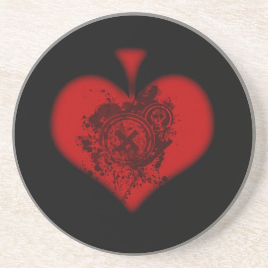 赤い踏鋤コースター コースター (正面)