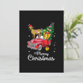 赤い車でクリスマスを駆ける羊 シーズンカード (スタンド正面)