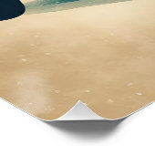 赤い車に乗ったメリークリスマスヴィンテージサンタ ポスター (コーナー)