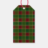 赤い車のトラックにクリスマスツリー ギフトタグ (裏面)