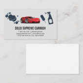 赤い車のロゴ | 洗車ツール 名刺 (正面/裏面)