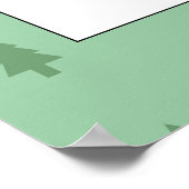 赤い車の冬の赤ちゃんシャワー歓迎サイン ポスター (角)