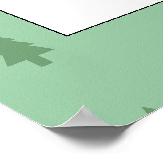 赤い車の冬の赤ちゃんシャワー歓迎サイン ポスター (角)