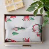 赤い車の可愛いクリスマス格言ツリー 薄葉紙 (ギフト)