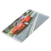 赤い車の水彩効果 マグネット (左側)