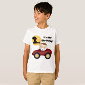 赤い車の男の子2nd誕生日Tシャツとギフト Tシャツ (正面フル)