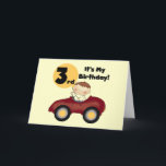 赤い車の男の子3rd誕生日Tシャツとギフト カード<br><div class="desc">赤い車を愛し、3歳になる男の子は、赤い車で私たちの男の子を愛する3rd誕生日Tシャツ、ボディスーツ、カード、シール、誕生日ボタン、トートバッグなど。</div>
