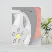 赤い車レターヘッド レターヘッド (スタンド正面)