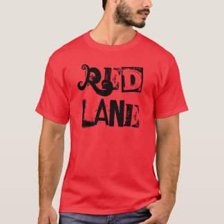 赤い車線 Tシャツ
