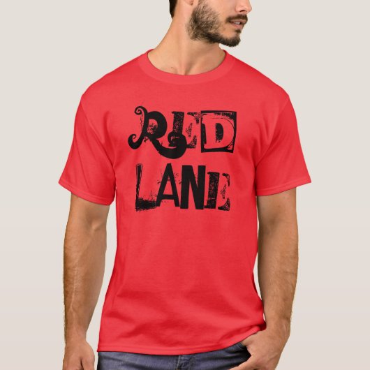 赤い車線 Tシャツ (正面)