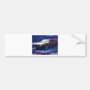 赤い車 バンパーステッカー