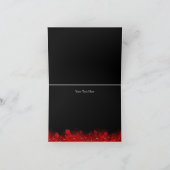 赤い輝きのマスクの仮面舞踏会のサンキューカード サンキューカード (内部)