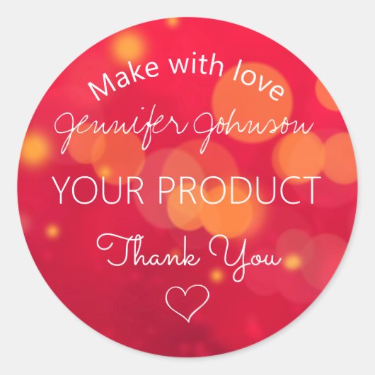 赤い輝き ラウンドシール (正面)