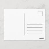 赤い輝くクリスマスの装飾と銀のティンセル ポストカード (裏面)