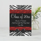 赤い輝くゼブラボウ卒業 招待状 (スタンド正面)