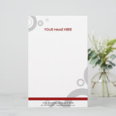 赤い輪 便箋 (スタンド正面)