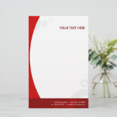 赤い輪 便箋 (スタンド正面)