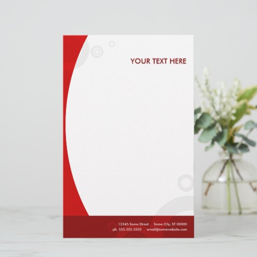 赤い輪 便箋 (スタンド正面)